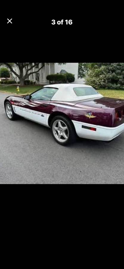 Chevrolet-Corvette-pace-car.-1995-custom