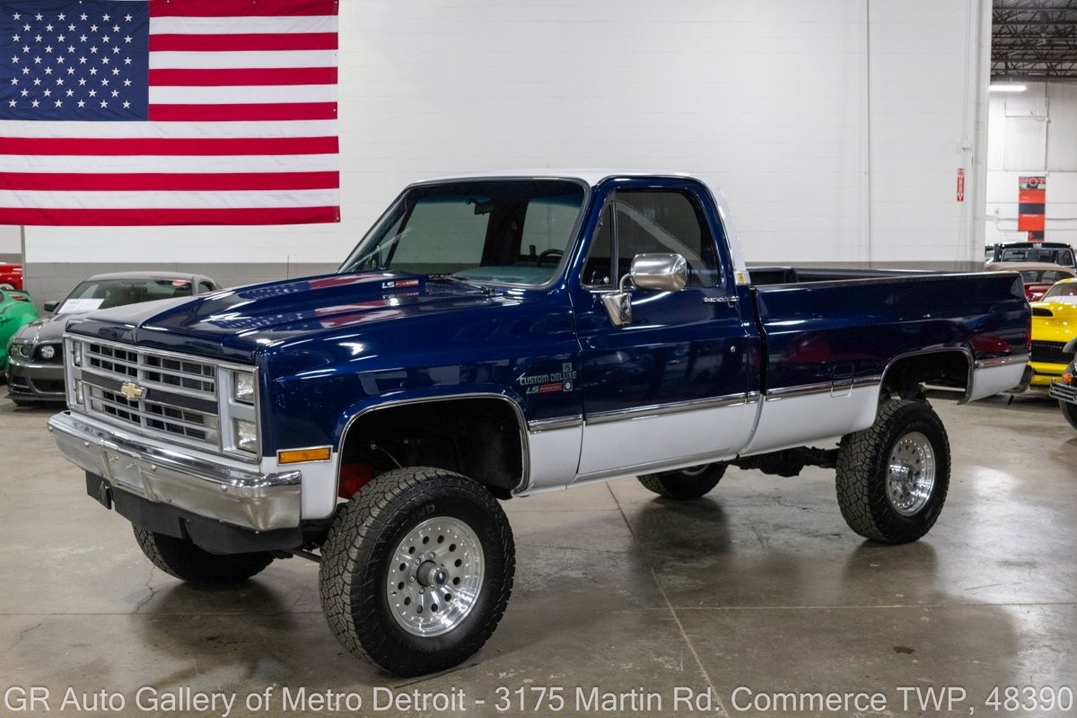Chevrolet-K10-1986-Standard-Cab-Pickup-GrayBlue