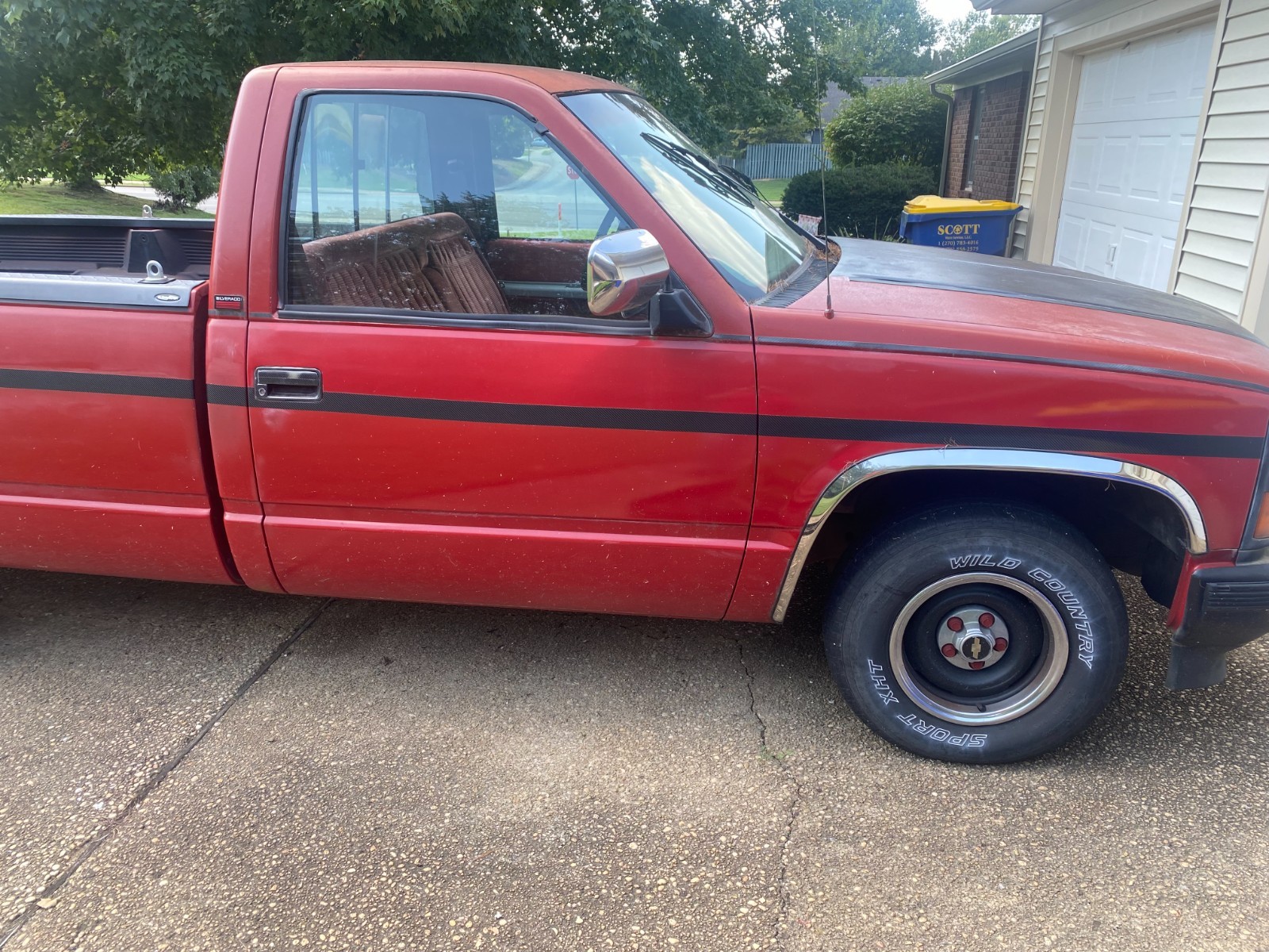 Chevrolet-Silverado-1500-1990-Standard-Cab-Pickup-Red