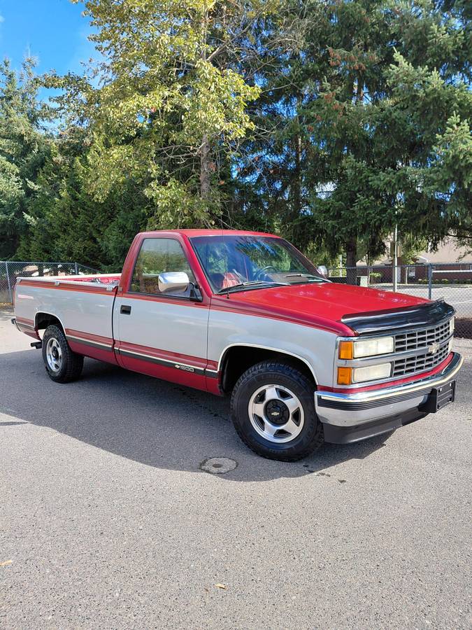 Chevrolet-Silverado-1991-Red