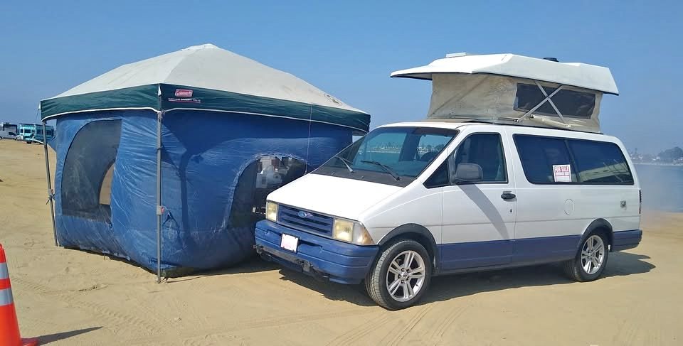 Ford-Aerostar-pop-top-camper-van-1995
