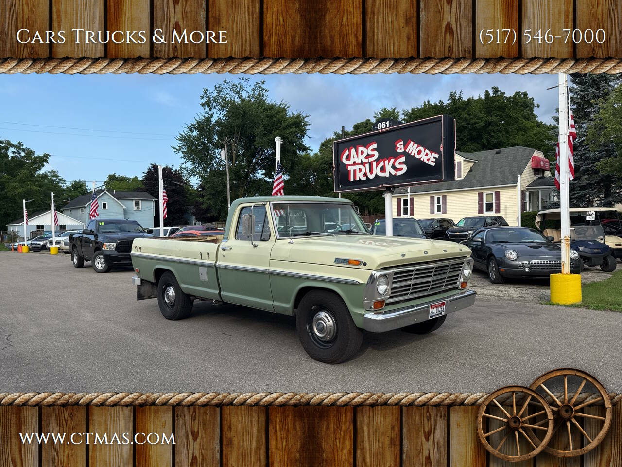 Ford-F-100-1969-Boxwood-Green-Light-Ivy-Yellow-Tan
