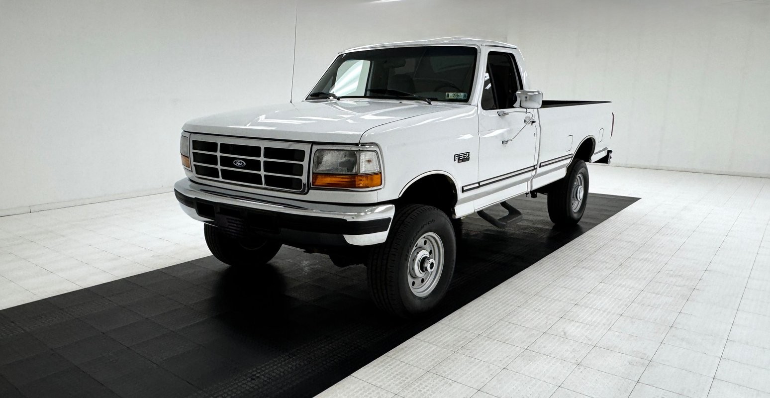 Ford-F-350-1997-Standard-Cab-Pickup-Gray