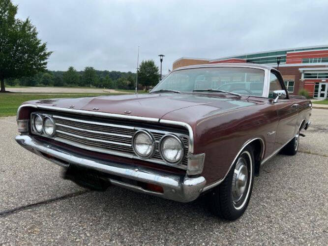 Ford-Ranchero-1969-Burgundy-Brown-Vinyl