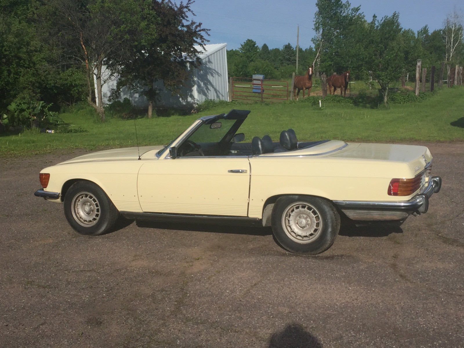 Mercedes-Benz-350SL-1972-Convertible-Blue